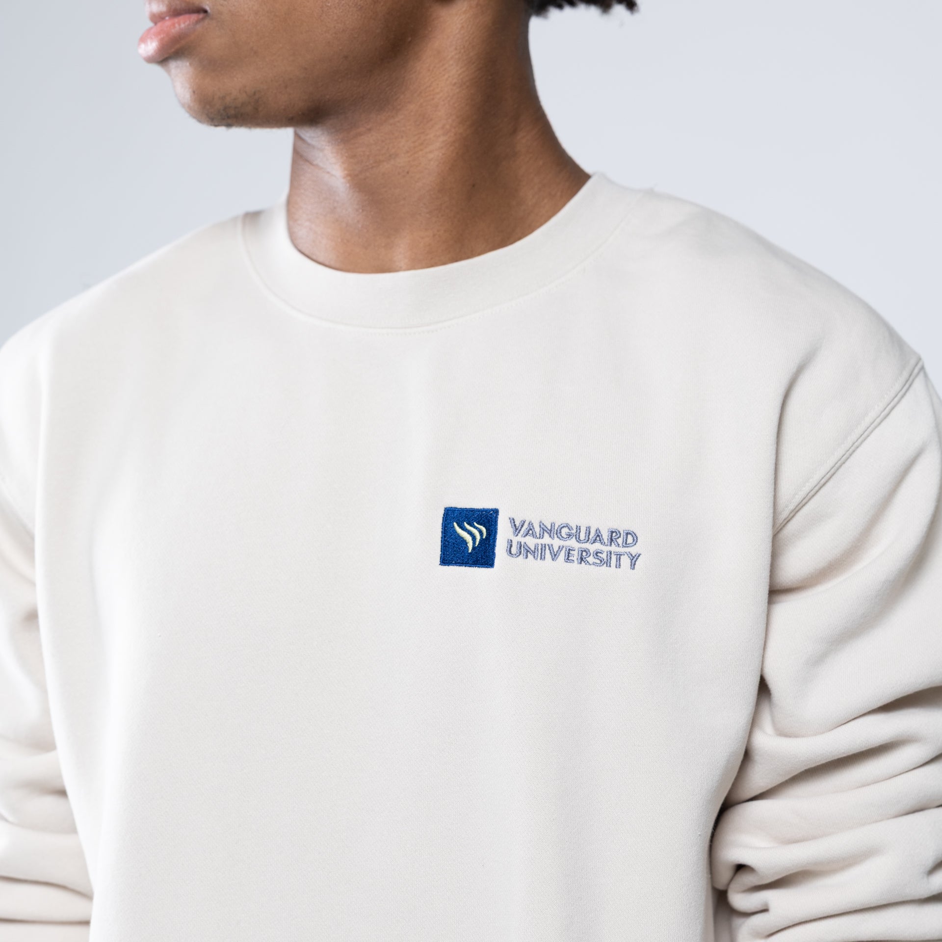 Pigment Dye Crew Neck | Ivory