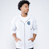 Lightweight Loopback Terry Zip Hood | Athletic Heather