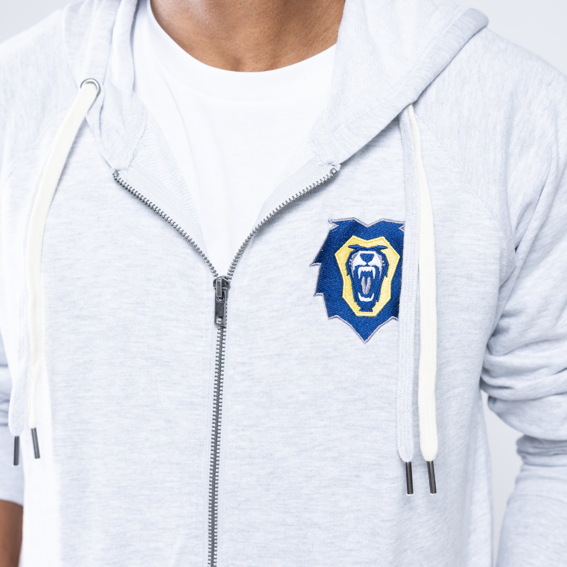 Lightweight Loopback Terry Zip Hood | Athletic Heather