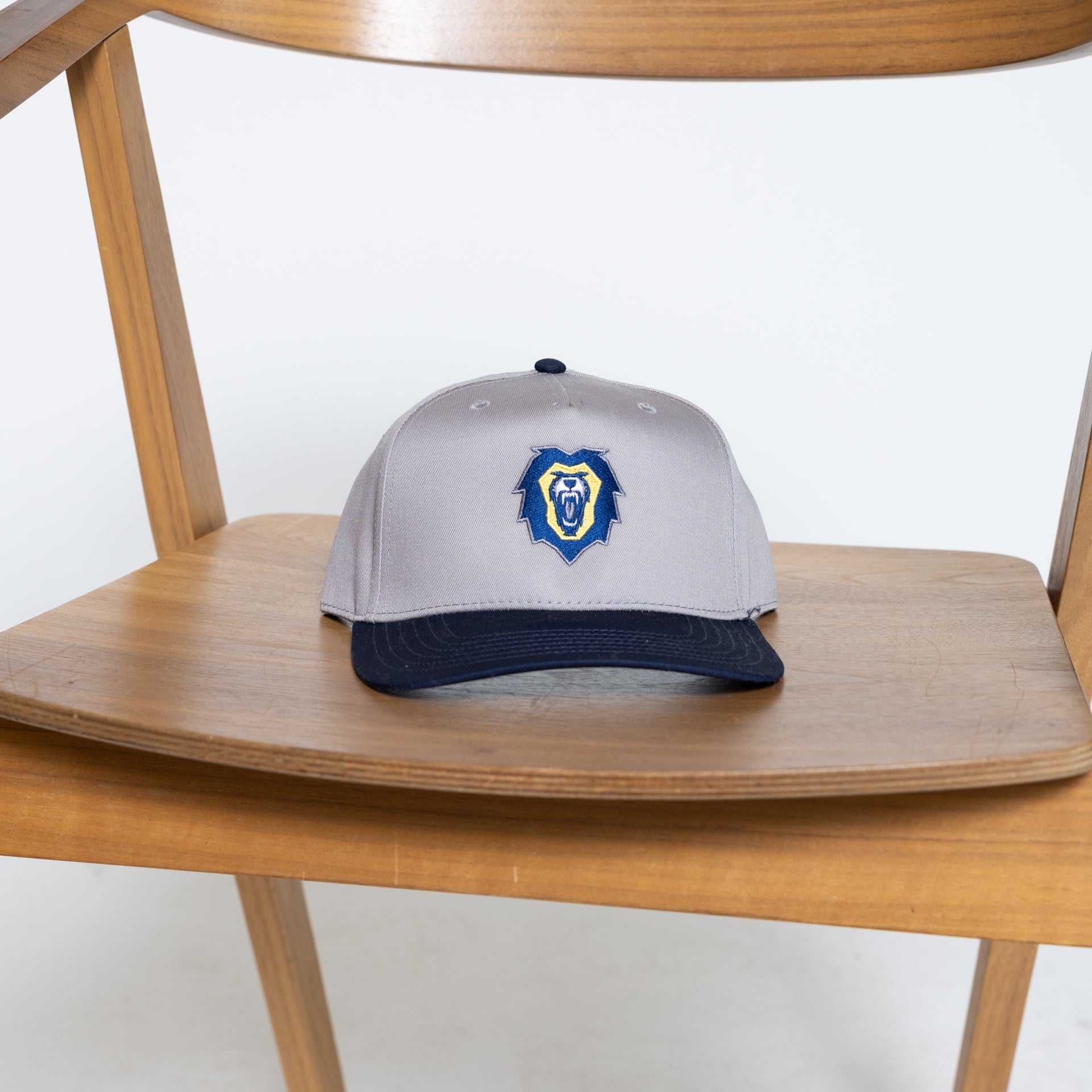 Vanguard Two-Tone 5 Panel Hat | Navy/Grey