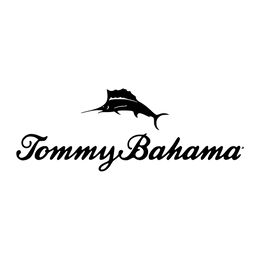 Tommy Bahama logo with a marlin silhouette on a white background