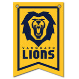 12 x 18 Dovetail Athletic Banner | Gold