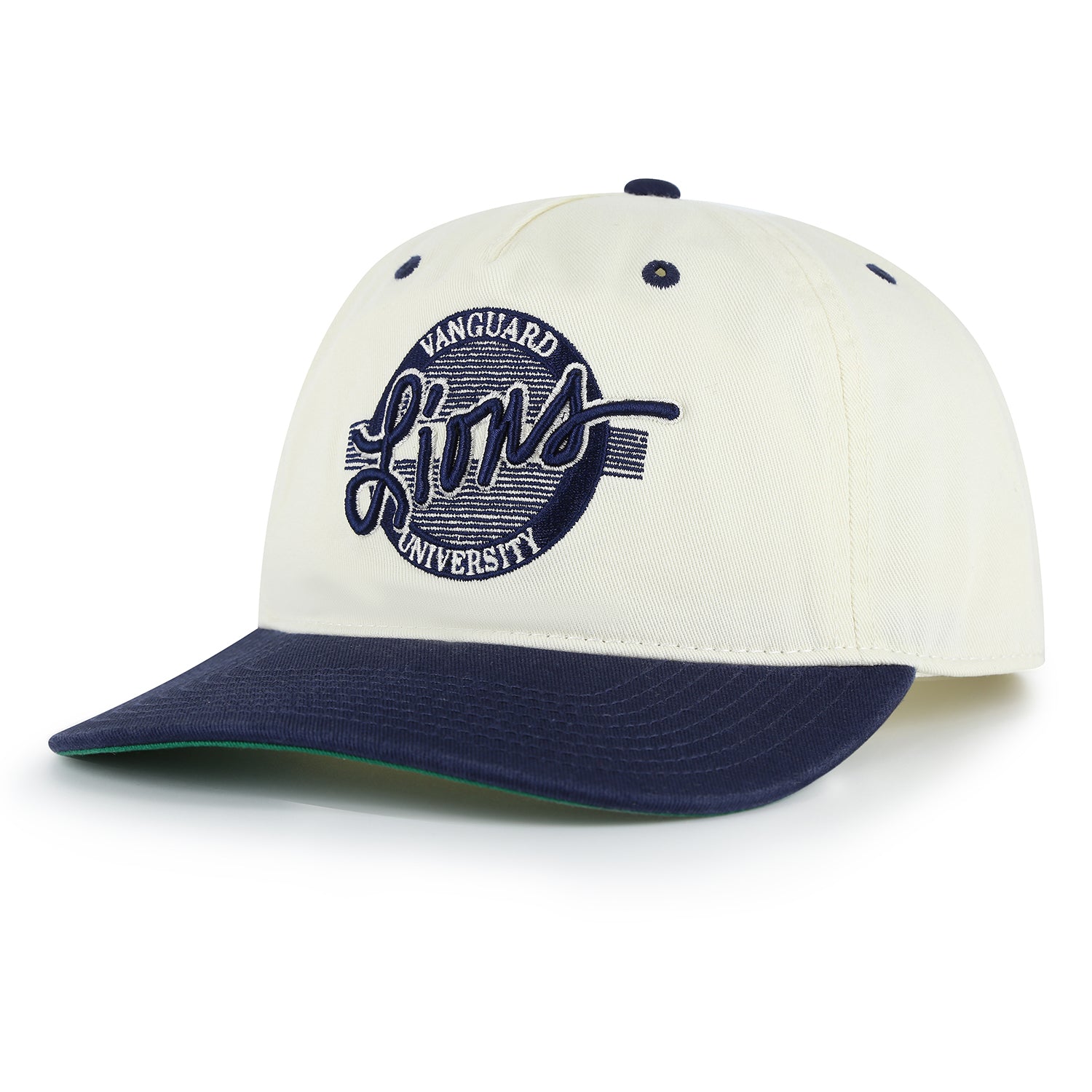 Retro 80's Circle Two-Tone | Ivory & Navy