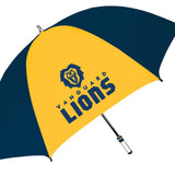 The Birdie Imprinted Golf Umbrella | Gold/Navy