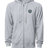 Lightweight Loopback Terry Zip Hood | Athletic Heather