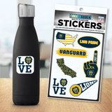 Vanguard Small Sticker Sheet | White/Yellow/Navy